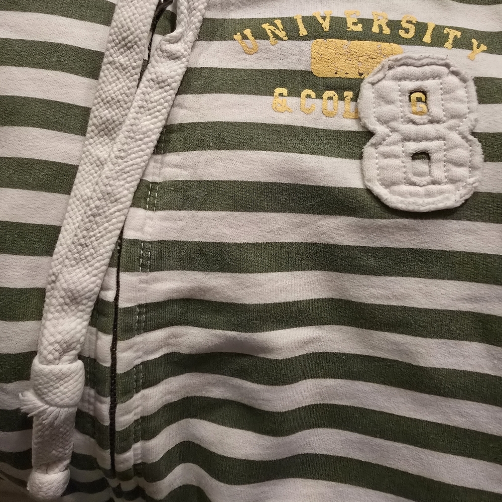 Massimo Short-sleeved Small Women's Green & White Hoodie - Picture 6 of 7